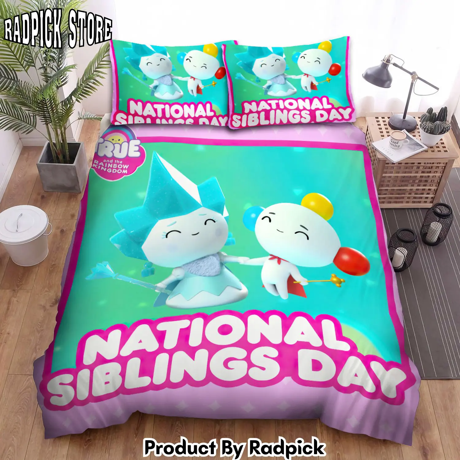 Radpick true and the rainbow kingdom national siblings day bed sheets spread duvet cover bedding sets rp327628